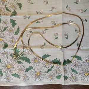 Vintage Gold Herringbone Chain 3 MM